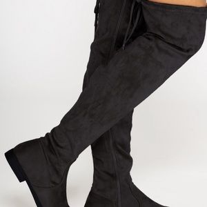 NIB Black Over The Knee Boots